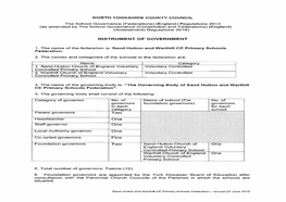 NORTH YORKSHIRE COUNTY COUNCIL the School Governance