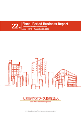 Fiscal Period Business Report Nd (Statement of Financial Performance) 22 June 1, 2016 – November 30, 2016