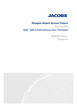 Glasgow Airport Access Project Transport Scotland