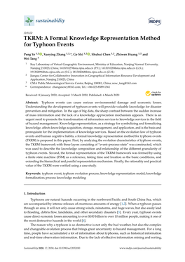 A Formal Knowledge Representation Method for Typhoon Events