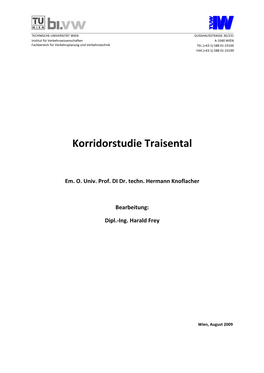 Korridorstudie Traisental