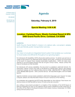 Board Agenda Packet 02/09/2019