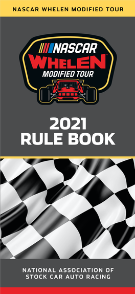 2021 NASCAR Whelen Modified Tour Rulebook