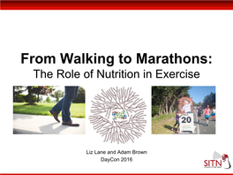 From Walking to Marathons: the Role of Nutrition in Exercise