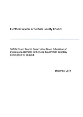 Electoral Review of Suffolk County Council