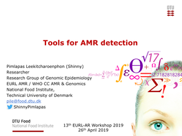 Tools for AMR Detection