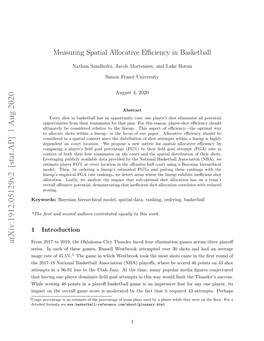 Measuring Spatial Allocative Efficiency in Basketball