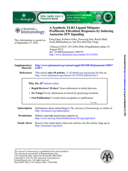 Autocrine IFN Signaling Inducing Profibrotic Fibroblast Responses By