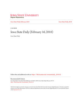 Iowa State Has Spent More Than This on Three Title IX Lawsuits. 50,000 by K.RAMBO @Iowastatedaily.Com 40,000 Complaint Summaries 30,000 Niesen V