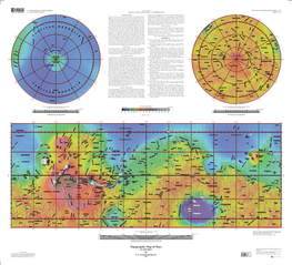 Topographic Map of Mars Any Use of Trade, Product, Or Firm Names in This Publication Is for Descriptive Purposes Only and Does Not Imply Endorsement by the U.S