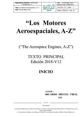 “Los Motores Aeroespaciales, A-Z”