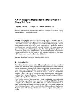 A New Mapping Method for the Moon with the Chang'e-1 Data