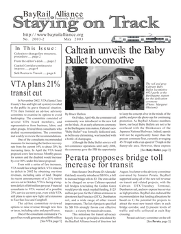 Caltrain Unveils the Baby Bullet Locomotive