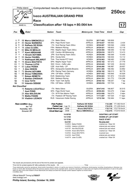 R Race CLASSIFICATION