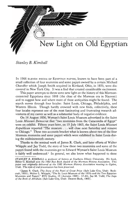 New Light on Old Egyptian Mummies 1848-71