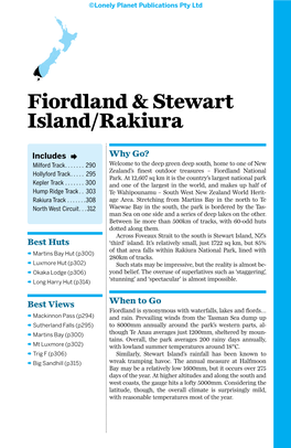 Fiordland & Stewart Island/Rakiura