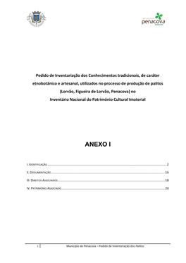 Ficha De Inventário Do Património Cultural Imaterial