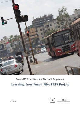 Learnings from Pune Pilot BRT Project May 2015