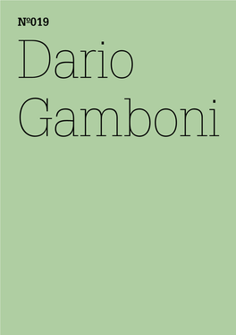 Nº019 Dario Gamboni 100 Notes – 100 Thoughts / 100 Notizen – 100 Gedanken | Nº019