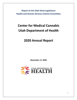 Center for Medical Cannabis Annual Report
