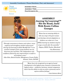 Jazzing up Learning Renee C Georges Study Guide