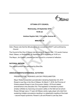 City Council Minutes