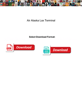 Air Alaska Lax Terminal