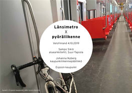 Länsimetro X Pyöräliikenne