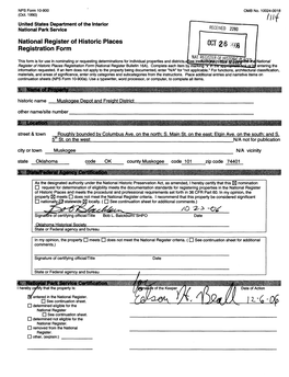 National Register of Historic Places Registration Form (National Register Bulletin 16A)