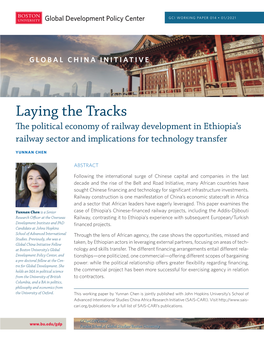 Laying the Tracks the Political Economy of Railway Development in Ethiopia’S Railway Sector and Implications for Technology Transfer