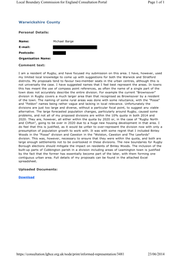 Page 1 of 1 Local Boundary Commission for England