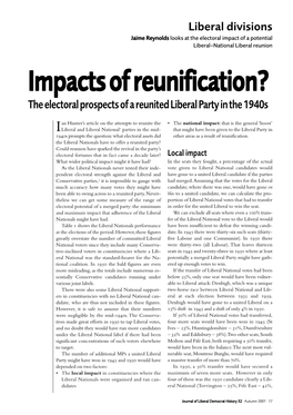 32 Reynolds Impacts of Reunification