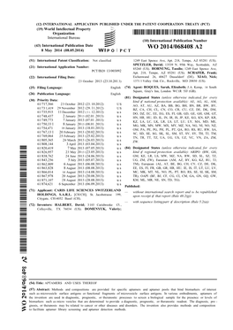 WO 2014/068408 A2 8 May 2014 (08.05.2014) P O P C T