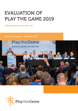 Evaluation of Play the Game 2019 – Athlete Power on the Rise