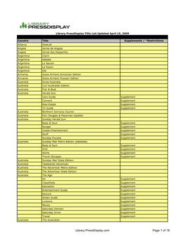 Library.Pressdisplay.Com Page 1 of 18