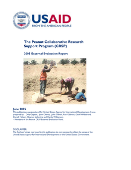 The Peanut Collaborative Research Support Program (CRSP)