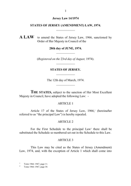 States of Jersey (Amendment) Law, 1974. ______