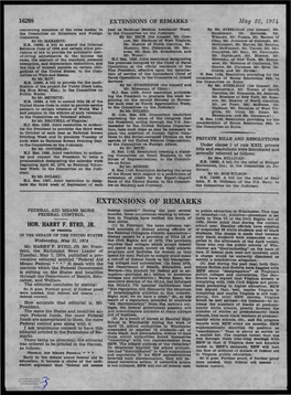 EXTENSIONS of REMARKS May 22, 1974 Concerning Members of the News Media; to Year As National Med.Lea.I Assistants• Week; by Mr