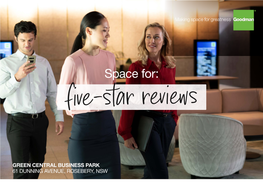 Space For: Five-Stargoing Places Reviews