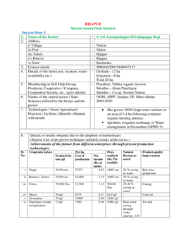 BIJAPUR Success Stories from Farmers Success Story 1 1