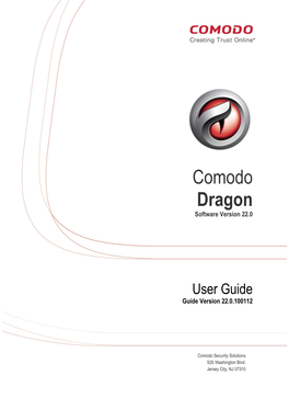 Comodo Dragon User Guide | © 2012 Comodo Security Solutions Inc