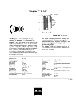 Datasheet-Zeiss-Biogon-2821-En.Pdf