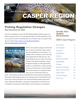 2020 North Platte Angler Newsletter