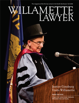 Justice Ginsburg Visits Willamette