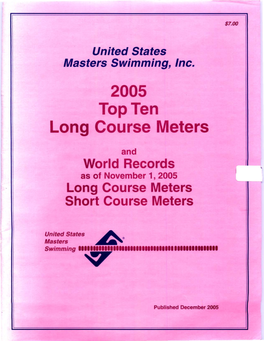 2005 Top Ten Long Course Meters