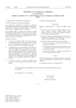 No 1836/2002 DE LA COMMISSION Du 15 Octobre 2002