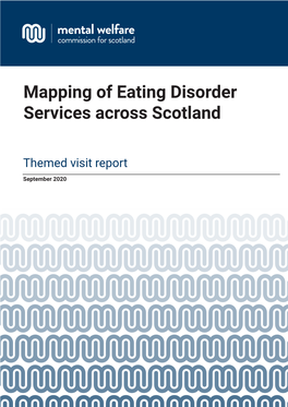 Mapping of Eating Disorder Services Across Scotland