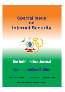 The Indian Police Journal Golden Jubilee Edition