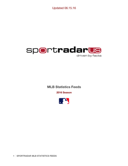 MLB Statistics Feeds