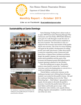 October 2015 Newsletter